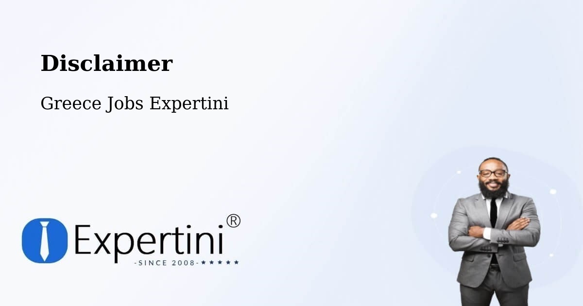 Disclaimer – Kritsá - Greece Jobs Expertini